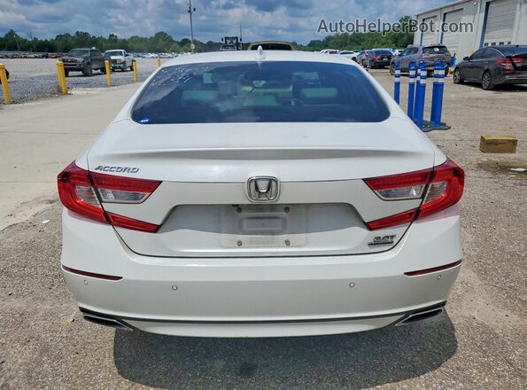 1HGCV2F9XKA008900 2019 HONDA ACCORD White Widok z tyłu