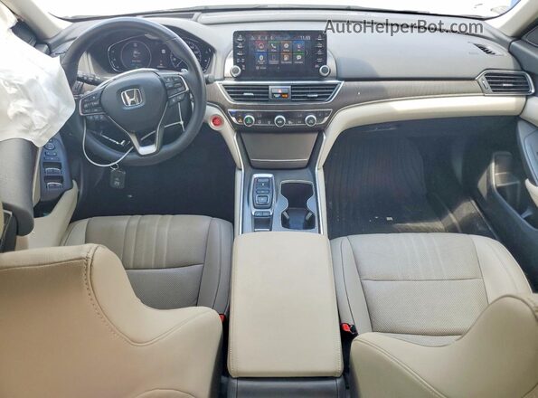 1HGCV2F9XKA008900 2019 HONDA ACCORD White Widok deski rozdzielczej