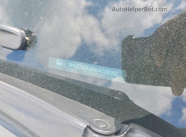 1HGCV2F9XKA008900 2019 HONDA ACCORD White Widok komory silnika