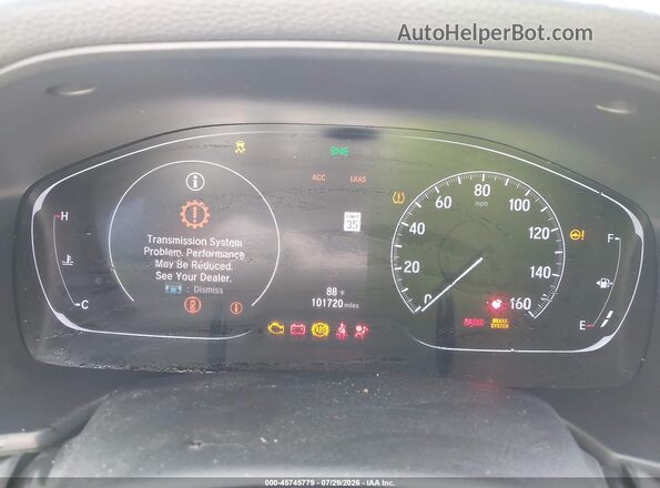 1HGCV2F9XKA024966 2019 HONDA ACCORD White Հետևի նստատեղերի տեսք