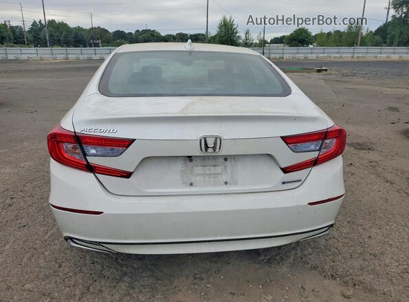 1HGCV3F11KA003391 2019 HONDA ACCORD White Вид ззаду