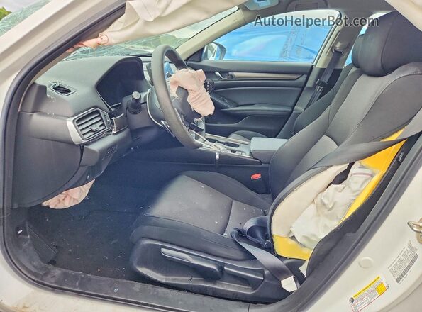 1HGCV3F11KA003391 2019 HONDA ACCORD White Вид салону спереду