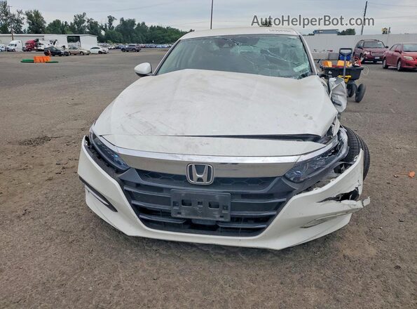 1HGCV3F11KA003391 2019 HONDA ACCORD White Вид спереду