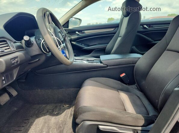 1HGCV3F12LA000405 2020 HONDA ACCORD Black Widok wnętrza z przodu