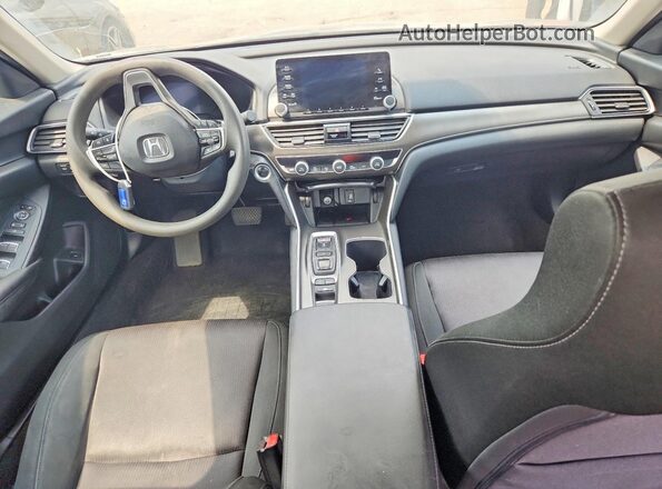 1HGCV3F12LA000405 2020 HONDA ACCORD Black Widok deski rozdzielczej