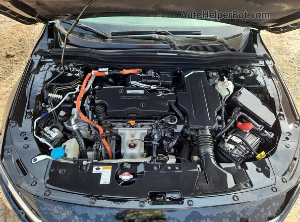 1HGCV3F12LA000405 2020 HONDA ACCORD Black Widok wnętrza z tyłu