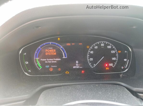1HGCV3F12LA000405 2020 HONDA ACCORD Black Widok zestawu wskaźników