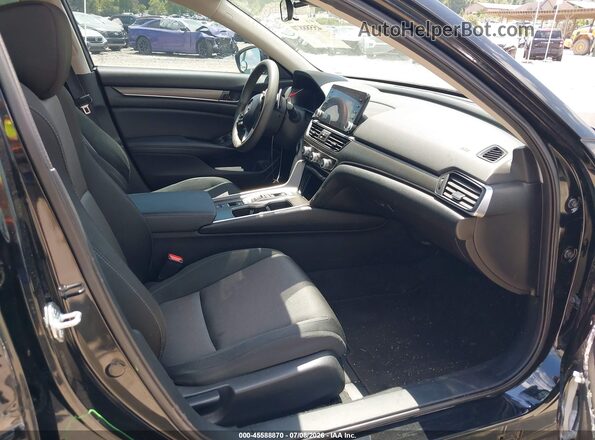 1HGCV3F12MA017755 2021 HONDA ACCORD Black Widok wnętrza z przodu