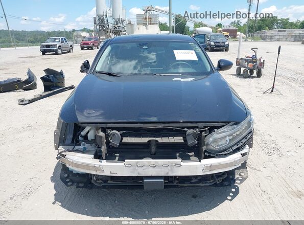 1HGCV3F12MA017755 2021 HONDA ACCORD Black Widok wnętrza z tyłu