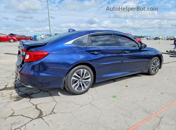 1HGCV3F13JA013743 2018 HONDA ACCORD Blue Հետևի աջ