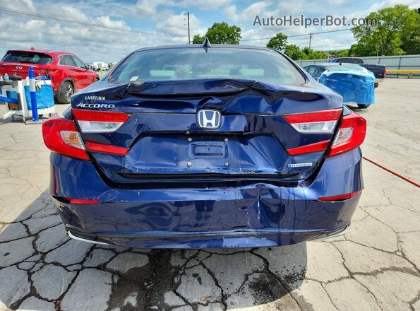 1HGCV3F13JA013743 2018 HONDA ACCORD Blue Հետևի տեսք