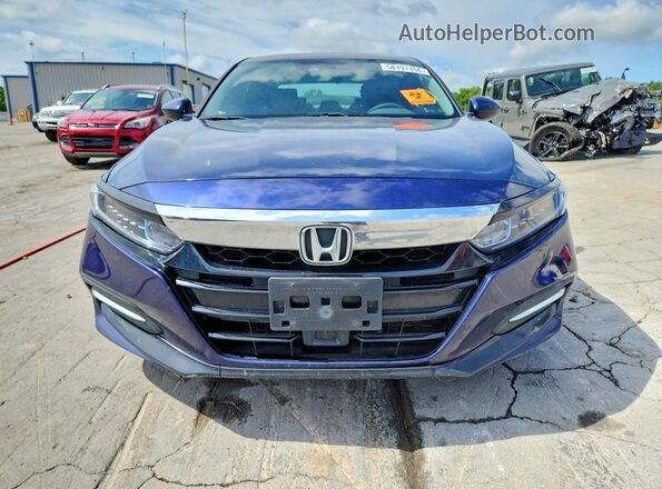 1HGCV3F13JA013743 2018 HONDA ACCORD Blue Դիմացի տեսք