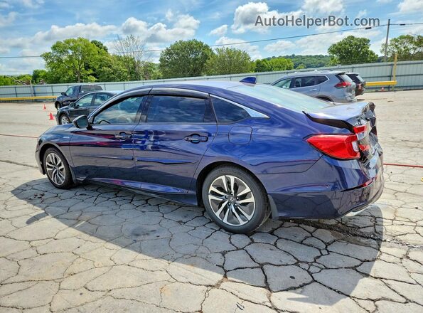 1HGCV3F13JA013743 2018 HONDA ACCORD Blue Հետևի ձախ
