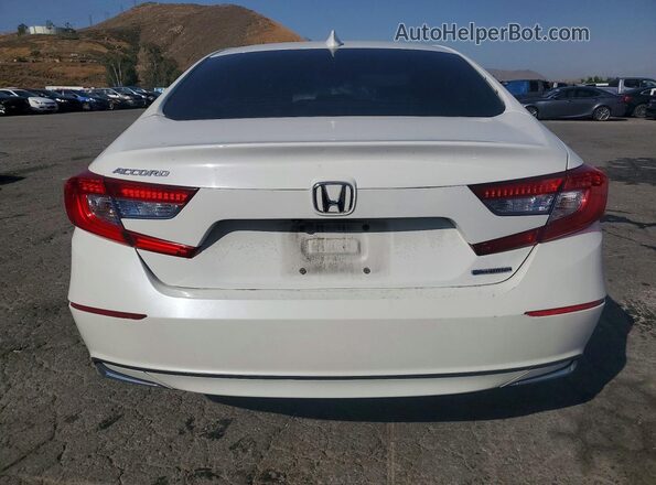 1HGCV3F14JA004033 2018 HONDA ACCORD White Հետևի տեսք