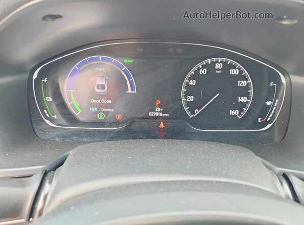 1HGCV3F14KA016751 2019 HONDA ACCORD Gray Instrument cluster view