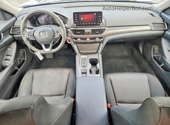 1HGCV3F14KA016751 2019 HONDA ACCORD Gray Dashboard view