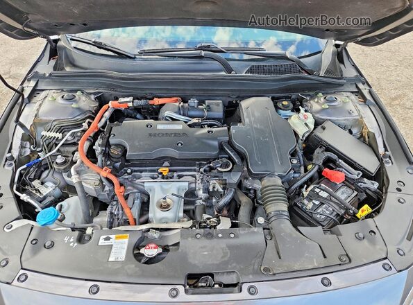 1HGCV3F14KA016751 2019 HONDA ACCORD Gray Rear interior view