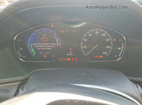 1HGCV3F16LA007857 2020 HONDA ACCORD Gray ხელსაწყოთა პანელის ხედი