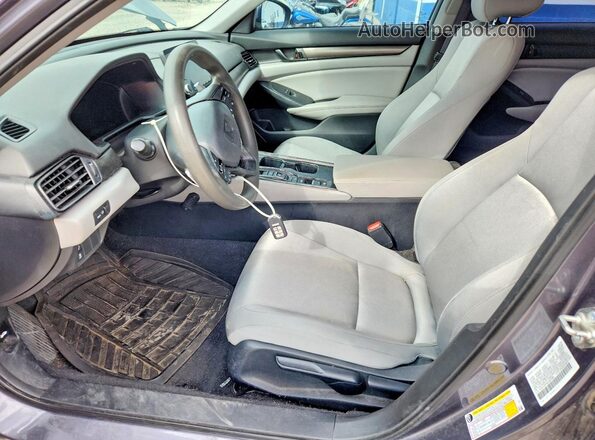 1HGCV3F16LA007860 2020 HONDA ACCORD Gray Front interior view