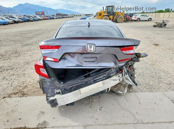 1HGCV3F16LA007860 2020 HONDA ACCORD Gray Rear view