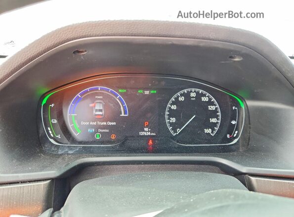 1HGCV3F16LA007860 2020 HONDA ACCORD Gray Instrument cluster view