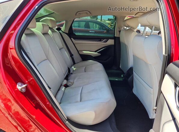 1HGCV3F16LA013531 2020 HONDA ACCORD Красный Вид задних сидений
