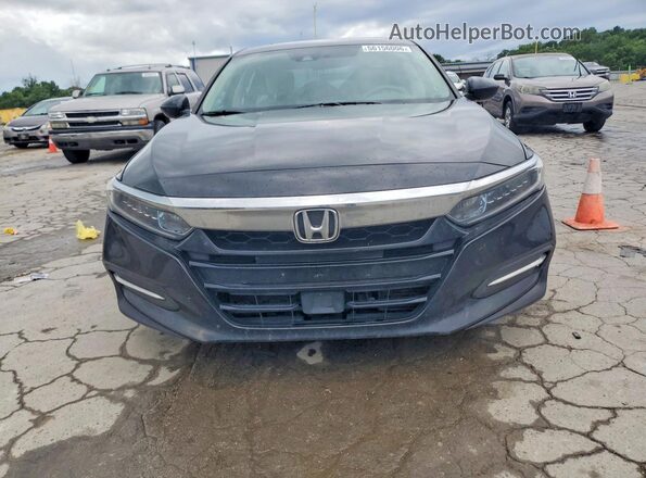 1HGCV3F18JA013611 2018 HONDA ACCORD Black Вид спереду