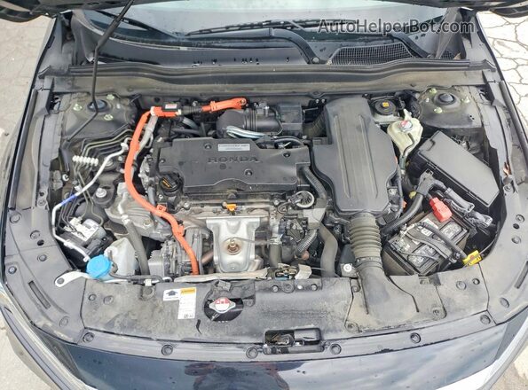 1HGCV3F18JA013611 2018 HONDA ACCORD Black Вид задньої частини салону