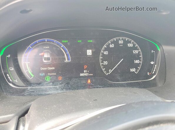 1HGCV3F19JA001502 2018 HONDA ACCORD Black Вид щитка приладів