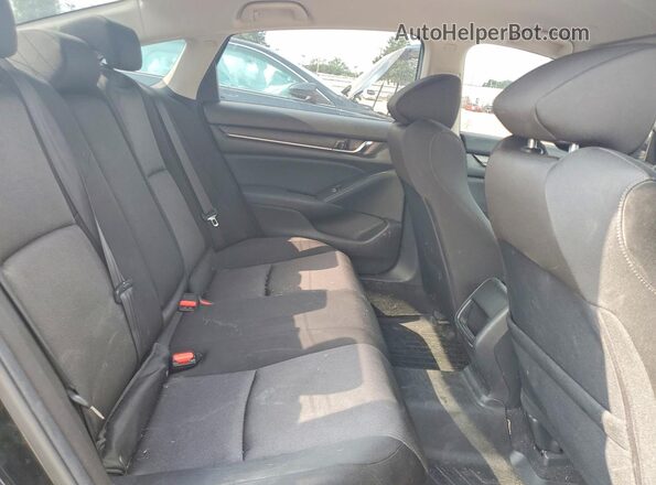 1HGCV3F19JA001502 2018 HONDA ACCORD Black Вид задніх сидінь