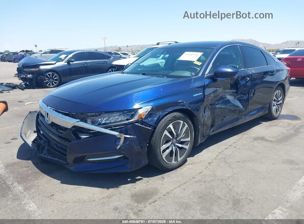 1HGCV3F1XKA014521 2019 HONDA ACCORD Blue Vista tres cuartos delantera izquierda