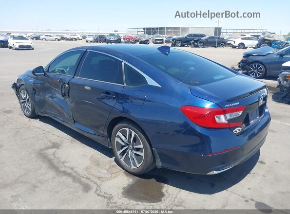 1HGCV3F1XKA014521 2019 HONDA ACCORD Blue Trasero izquierdo