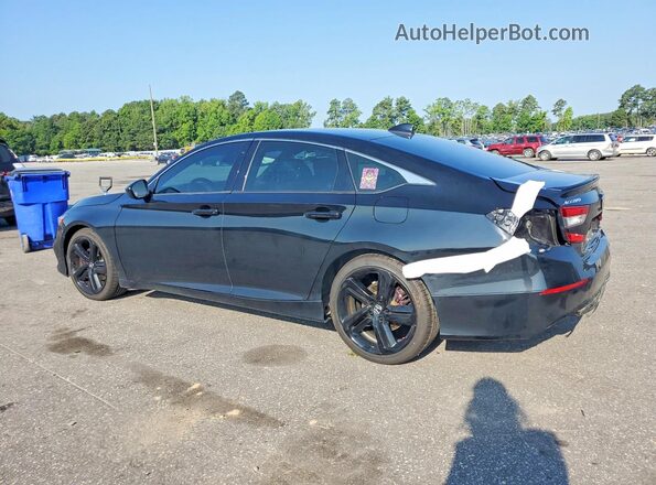 1HGCV3F20NA008160 2022 HONDA ACCORD Черный Задняя левая четверть