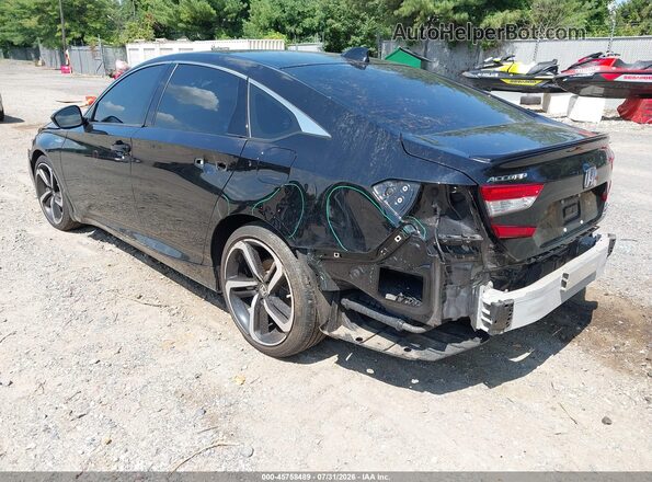 1HGCV3F20NA036363 2022 HONDA ACCORD Black Trasero izquierdo