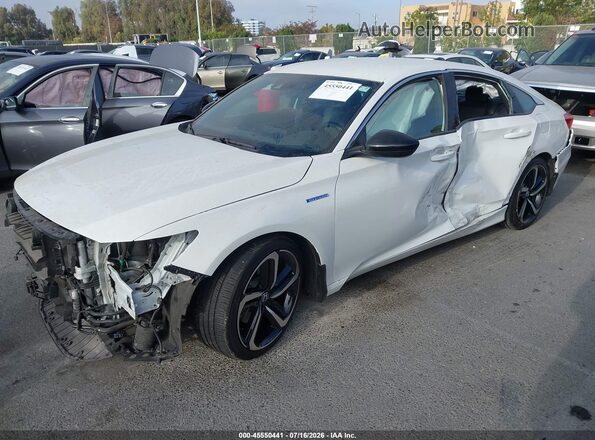 1HGCV3F20NA044981 2022 HONDA ACCORD White Vista tres cuartos delantera izquierda