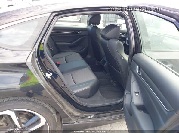 1HGCV3F21NA026506 2022 HONDA ACCORD Black VIN კოდის სტიკერის ხედი