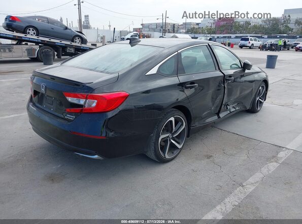 1HGCV3F21NA026506 2022 HONDA ACCORD Black უკანა მარჯვენა