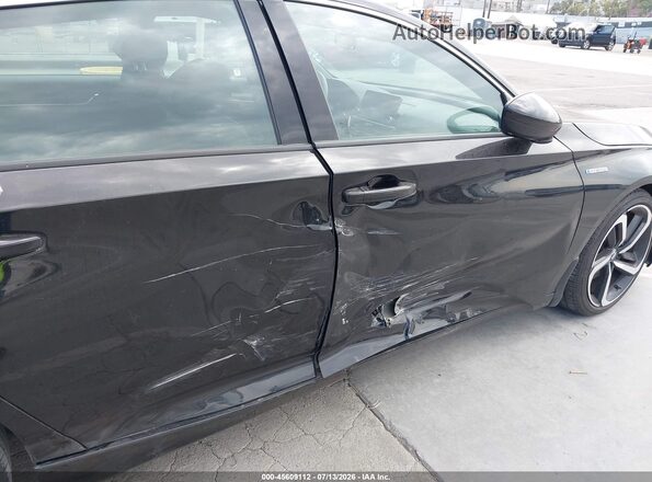 1HGCV3F21NA026506 2022 HONDA ACCORD Black წინა ხედი