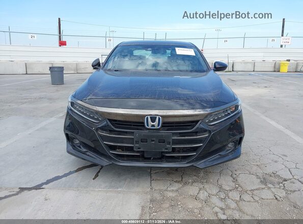 1HGCV3F21NA026506 2022 HONDA ACCORD Black ხელსაწყოთა პანელის ხედი