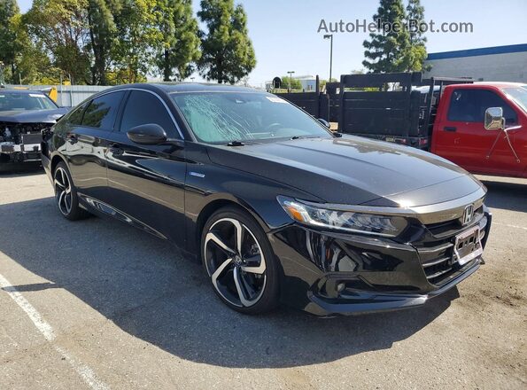 1HGCV3F21NA036582 2022 HONDA ACCORD Black Delantero derecho