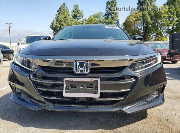 1HGCV3F21NA036582 2022 HONDA ACCORD Black Vista frontal
