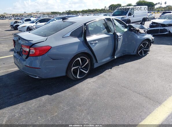 1HGCV3F21NA038221 2022 HONDA ACCORD Серый Задняя правая четверть