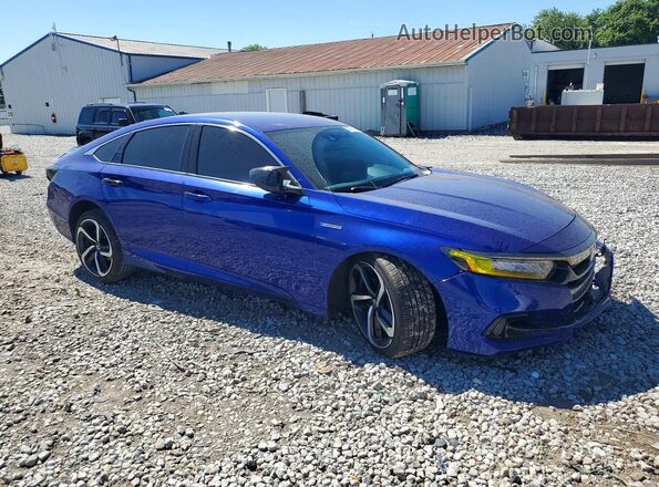 1HGCV3F22NA028233 2022 HONDA ACCORD Blue Առջևի աջ
