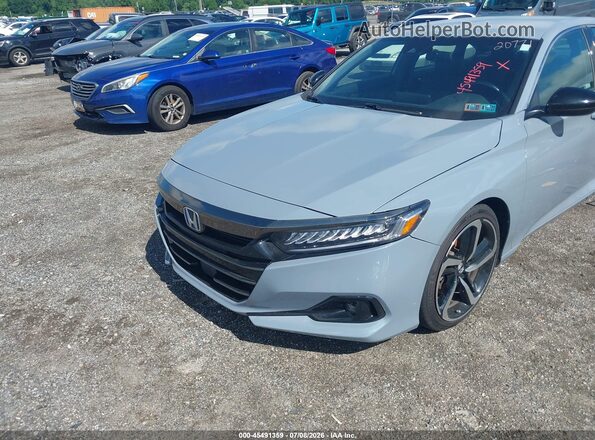 1HGCV3F22NA039250 2022 HONDA ACCORD Blue წინა ხედი