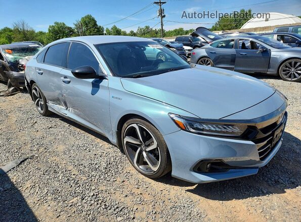 1HGCV3F23NA022926 2022 HONDA ACCORD Blue Передня права чверть