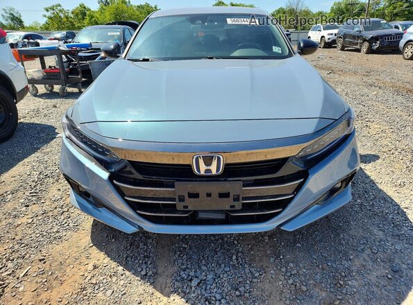 1HGCV3F23NA022926 2022 HONDA ACCORD Blue Вид спереду