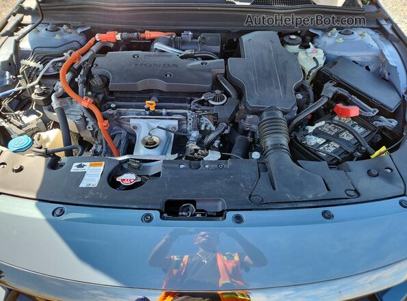 1HGCV3F23NA022926 2022 HONDA ACCORD Blue Вид задньої частини салону