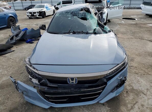 1HGCV3F24NA004192 2022 HONDA ACCORD Gray Դիմացի տեսք