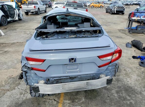 1HGCV3F24NA004192 2022 HONDA ACCORD Gray Հետևի տեսք