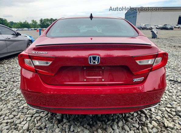 1HGCV3F24NA013040 2022 HONDA ACCORD Red Rear view